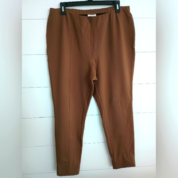 J. Jill pointe legging brown Large work wear high rise minimalist - Picture 1 of 4